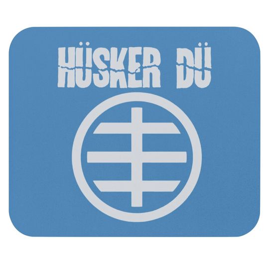 Blue Husker Du Circle Logo 1 Mouse Pad Mouse Pads
