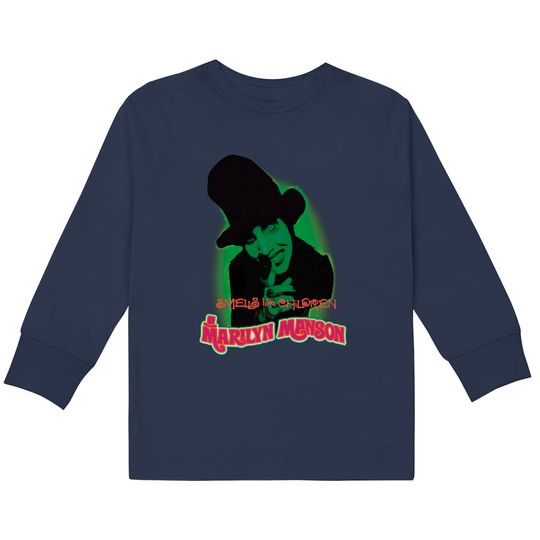Marilyn Manson Smells Like Children Rock Metal Tee  Kids Long Sleeve T-Shirts