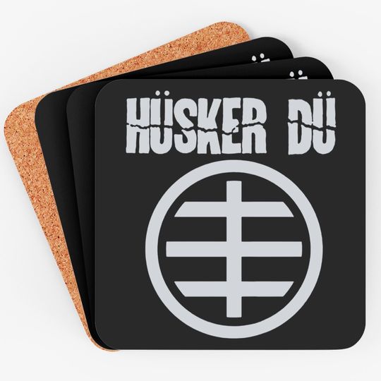 Blue Husker Du Circle Logo 1 Coaster Coasters