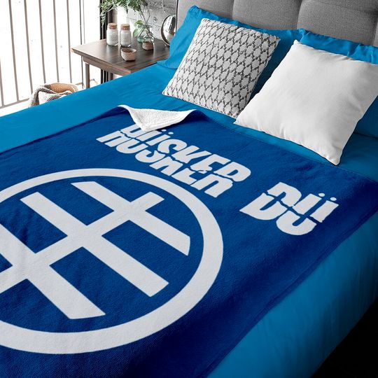 Blue Husker Du Circle Logo 1 Baby Blanket Baby Blankets