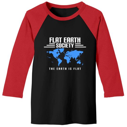 Flat Earth Baseball Tees