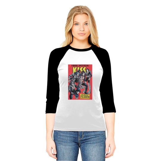 Marvel KISS Special Comic Cover Baseball Tees