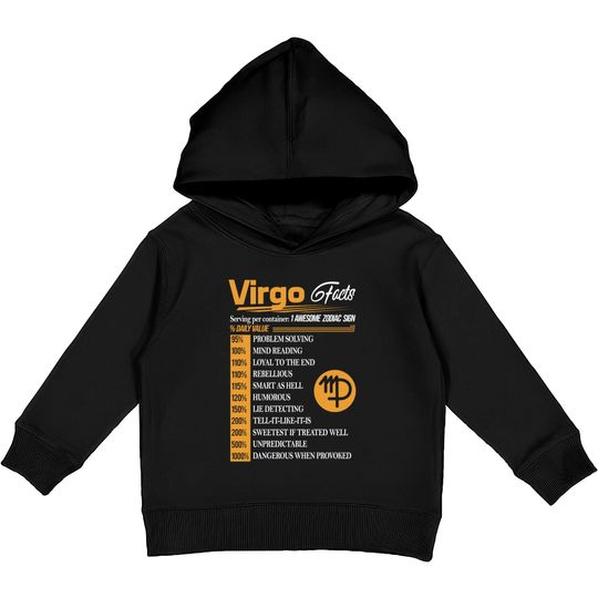 Discover VIRGO FACTS - Virgo Facts - Kids Pullover Hoodies