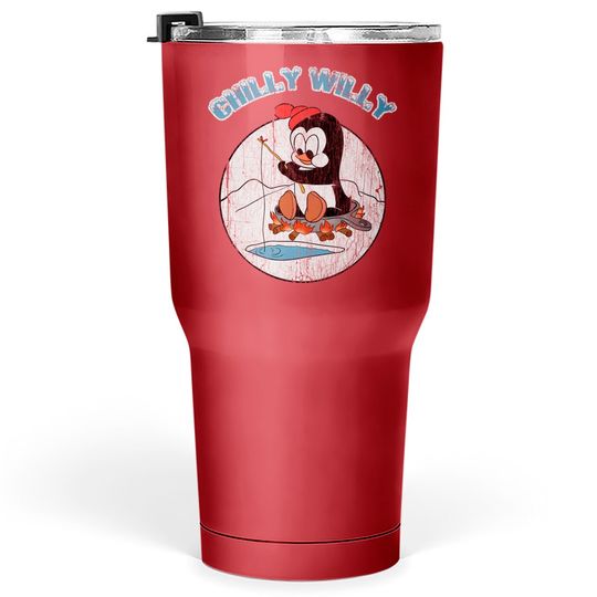 Distressed Chilly willy - Chilly Willy - Tumblers 30 oz