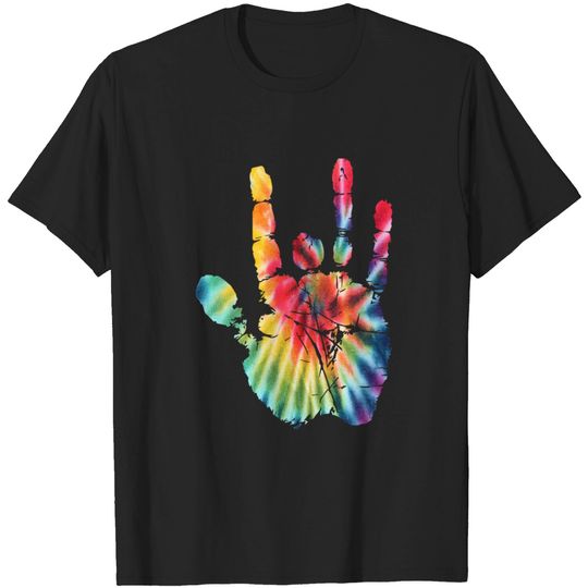 Tie Dye Jerry Garcia Hand - Grateful Dead - T-Shirt