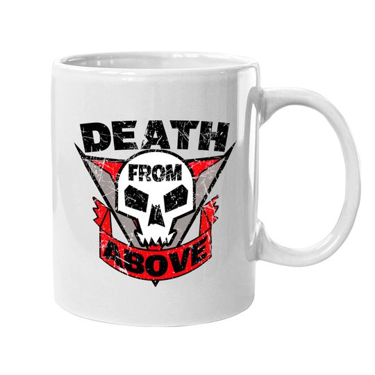 Discover Starship Troopers Death From Above Distressed - Starship Troopers - Mugs