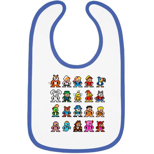 Retro Breakfast Cereal Mascots - Cereal - Bibs