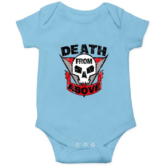 Discover Starship Troopers Death From Above Distressed - Starship Troopers - Onesies
