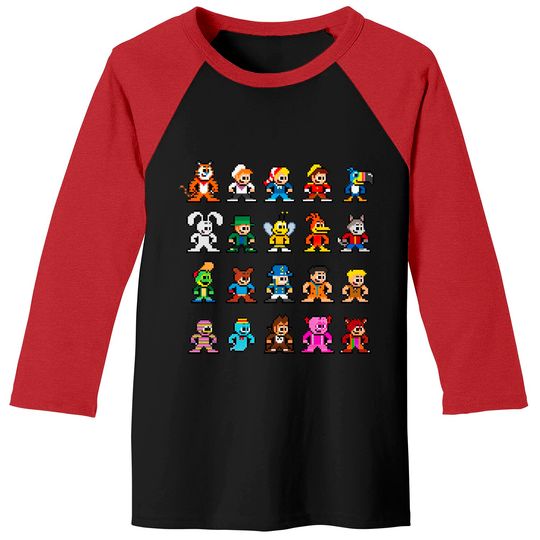 Retro Breakfast Cereal Mascots - Cereal - Baseball Tees