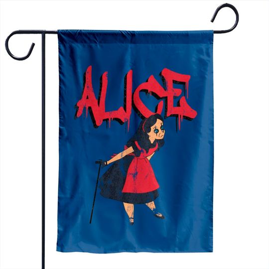 Alice In Wonderland Vs Alice Cooper - Alice Cooper - Garden Flags
