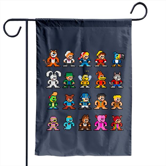 Discover Retro Breakfast Cereal Mascots - Cereal - Garden Flags
