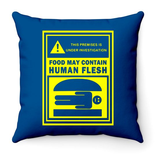 Human Flesh Burgers - Bobs Burgers - Throw Pillows