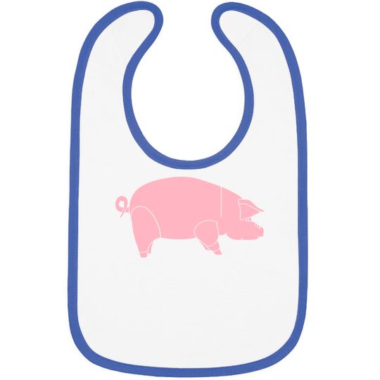 PIG FLOYD Bib, the 70s Bibs, Pink Floyd Bib, pink floyd Bib, retro Bib,rock Bib, pink pig - Pink Floyd - Bib