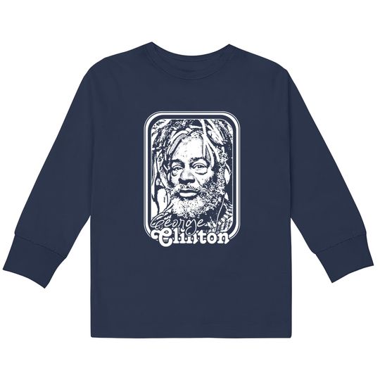 George Clinton /// Retro 70s Music Fan Design - George Clinton -  Kids Long Sleeve T-Shirts