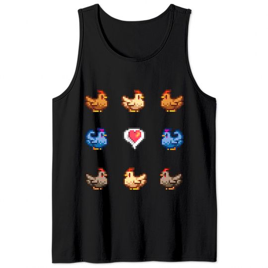 Stardew Valley Chickens - Stardew Valley - Tank Tops