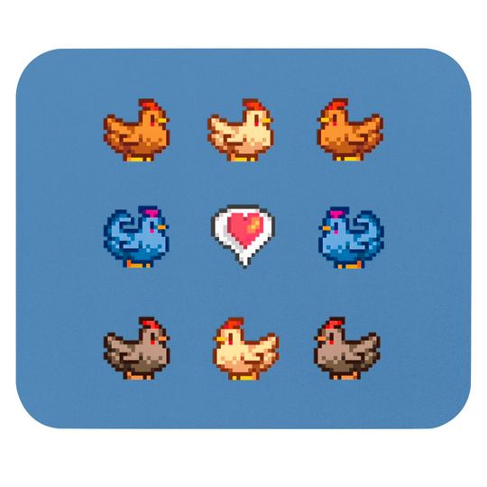 Discover Stardew Valley Chickens - Stardew Valley - Mouse Pads