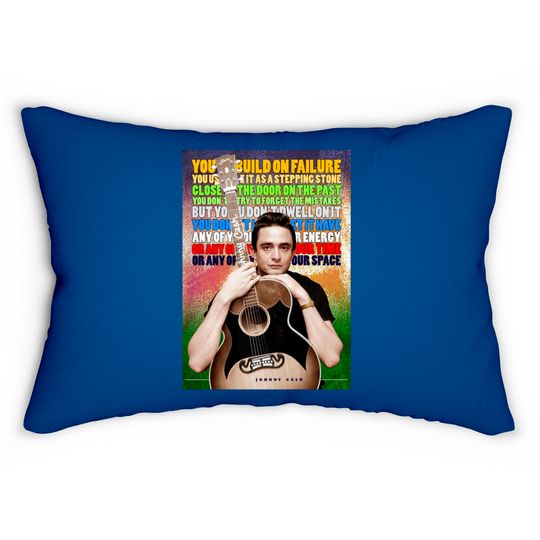 Johnny Cash Inspirational Quote - Johnny Cash - Lumbar Pillows