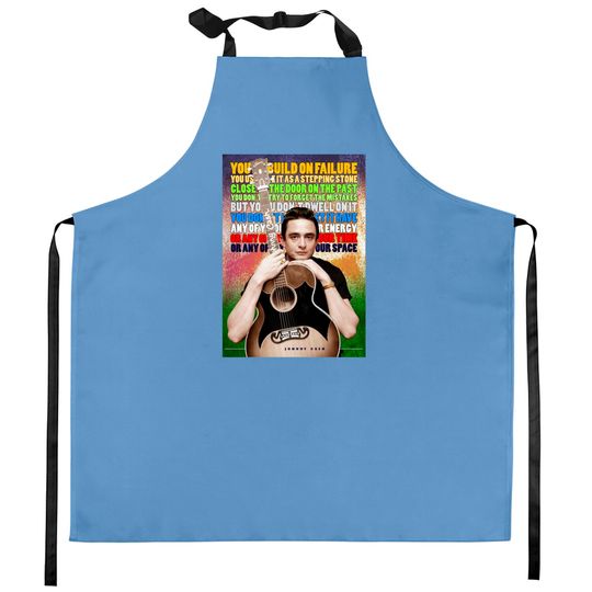 Johnny Cash Inspirational Quote - Johnny Cash - Kitchen Aprons