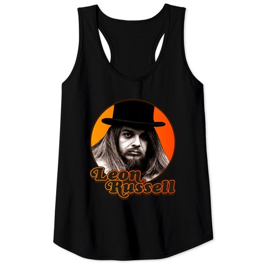 Leon Russell ))(( Retro Country Folk Legend - Leon Russell - Tank Tops