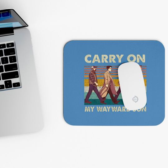 Supernatural Carry On My Wayward Son Abbey Road Vintage Mouse Pads