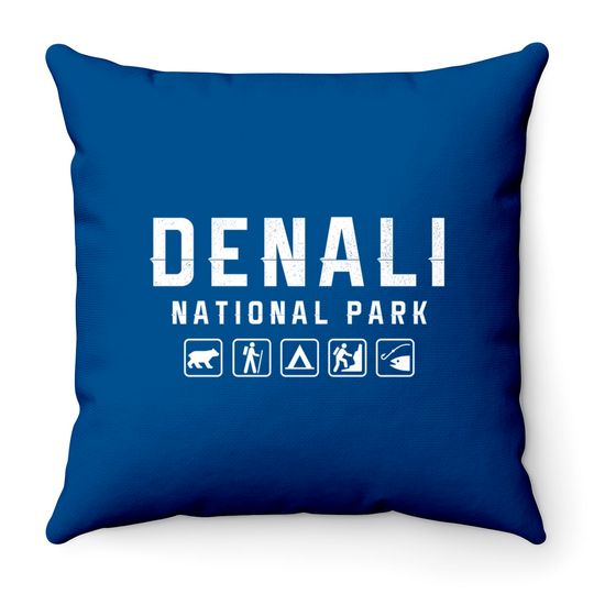 Denali National Park, Alaska - National Park - Throw Pillows