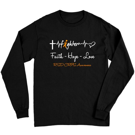 Discover RSD CRPS Fighter Faith Hope Love Support RSD CRPS Awareness Warrior Gifts - Rsd Crps Awareness - Long Sleeves