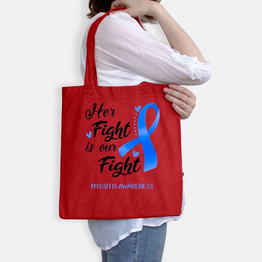 Her Fight is our Fight Myositis Awareness Support Myositis Warrior Gifts - Myositis Awareness - Bags