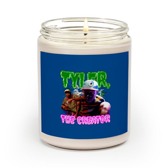 Tyler the Creator Scented Candles - Graphic Scented Candles, Rapper Scented Candles, Hip Hop Scented Candles