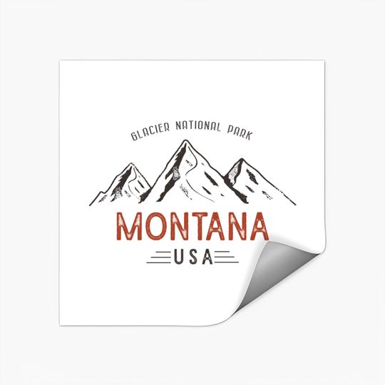Vintage Glacier National Park - Glacier National Park - Stickers