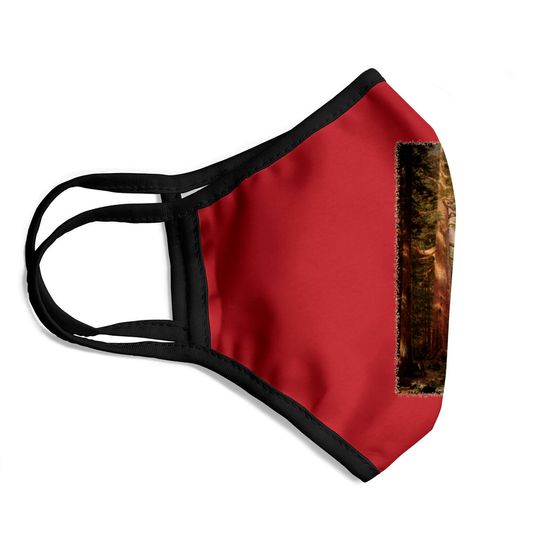 Redwood Trees by Albert Bierstadt - Redwood Trees - Face Masks