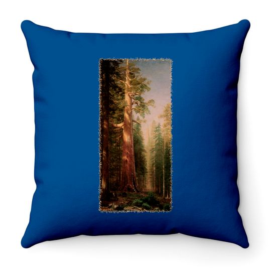Discover Redwood Trees by Albert Bierstadt - Redwood Trees - Throw Pillows