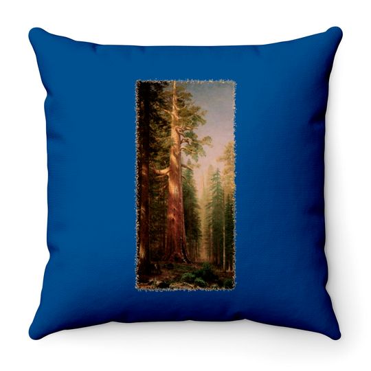 Redwood Trees by Albert Bierstadt - Redwood Trees - Throw Pillows