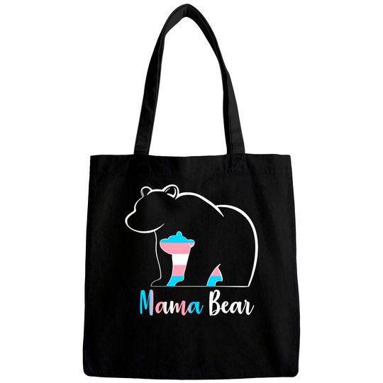 LGBT Mama Bear Transgender Pride Equal Rights Rainbow Flag Bags