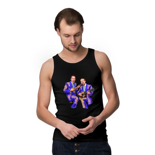 The Louvin Brothers - An illustration by Paul Cemmick - The Louvin Brothers - Tank Tops