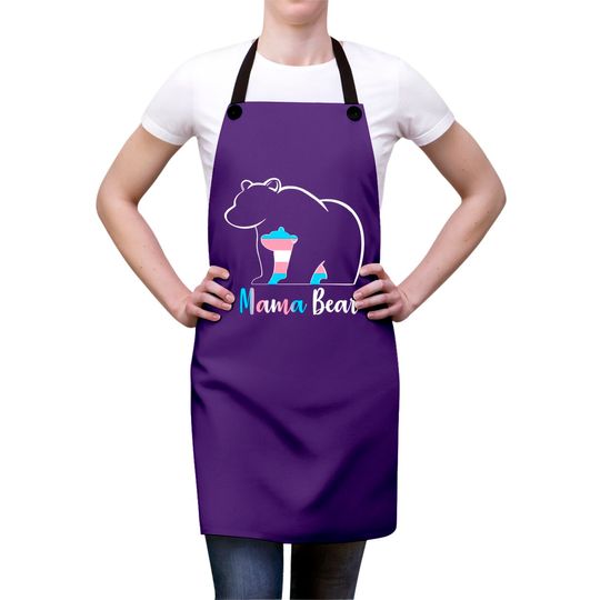 LGBT Mama Bear Transgender Pride Equal Rights Rainbow Flag Aprons
