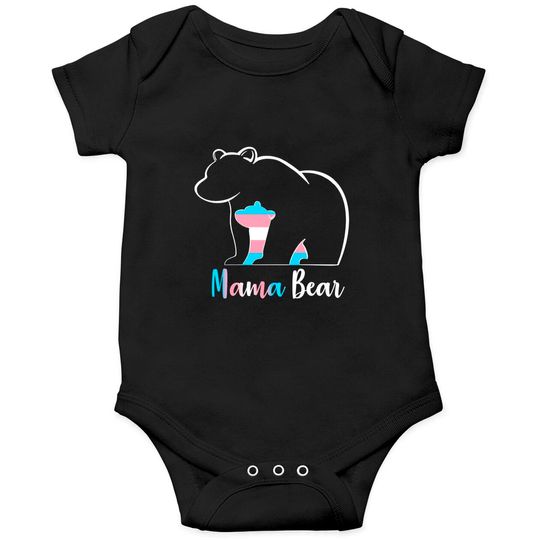 LGBT Mama Bear Transgender Pride Equal Rights Rainbow Flag Onesies