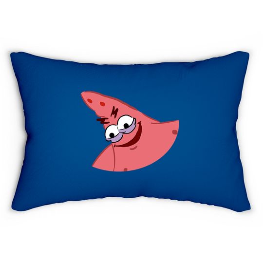 Evil Patrick Meme - Patrick Star - Lumbar Pillows