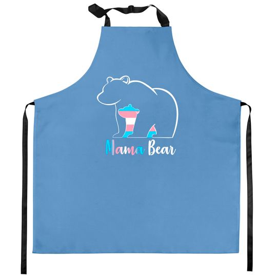 LGBT Mama Bear Transgender Pride Equal Rights Rainbow Flag Kitchen Aprons