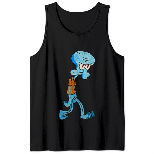 Grumpy Squidward - Squidward - Tank Tops