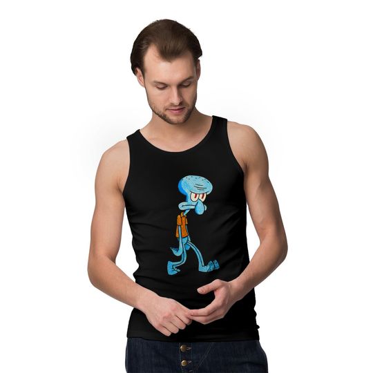 Grumpy Squidward - Squidward - Tank Tops