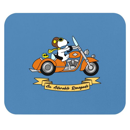 Discover Snoopy Motorcycle - Snoopy - Mouse Pads