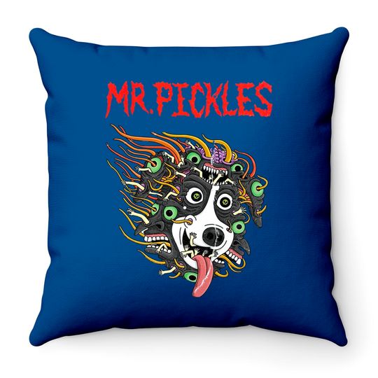 mr. pickles - Mr Pickles - Throw Pillows