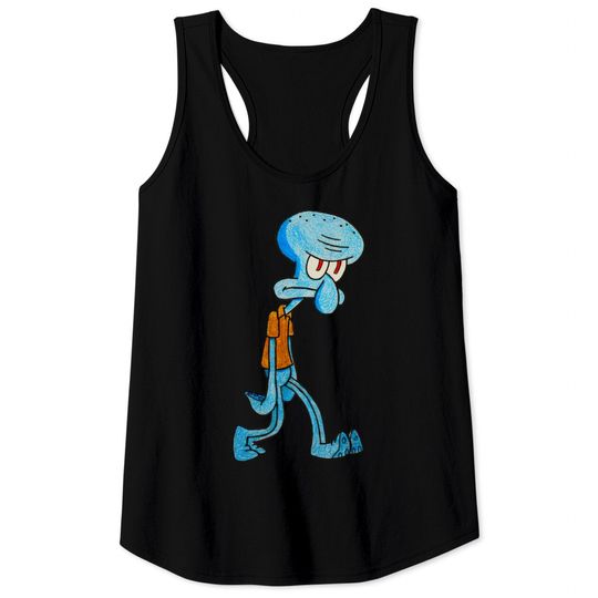Grumpy Squidward - Squidward - Tank Tops