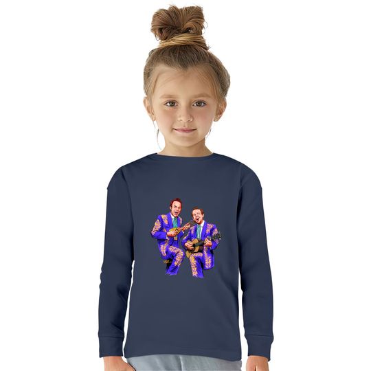 The Louvin Brothers - An illustration by Paul Cemmick - The Louvin Brothers -  Kids Long Sleeve T-Shirts
