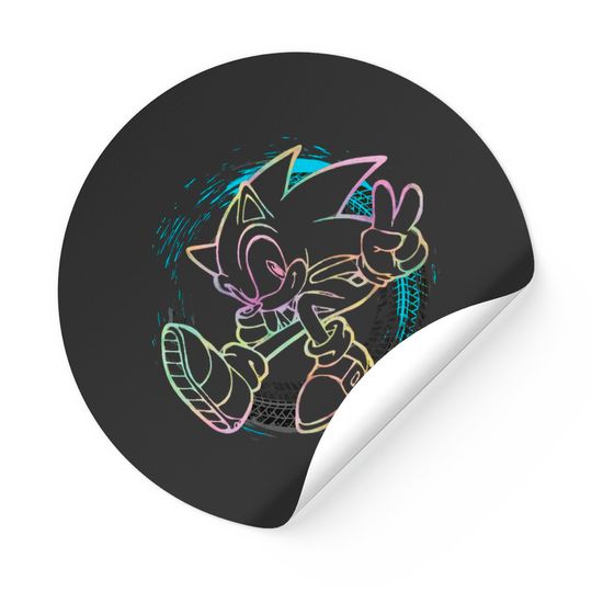 Sonic The Hedgehog - Sonic Full Speed - Type B - Colorful - Sonic The Hegdehog - Stickers