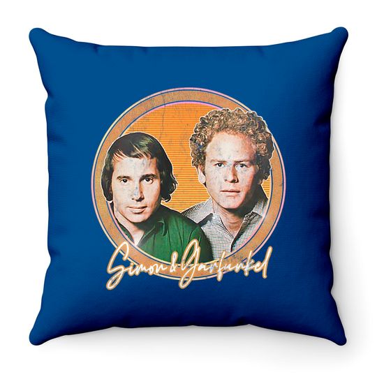 Simon & Garfunkel / Retro Style Fan Design - Simon And Garfunkel - Throw Pillows