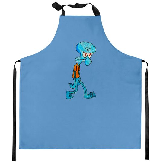 Grumpy Squidward - Squidward - Kitchen Aprons
