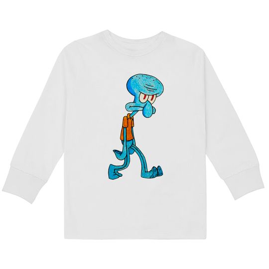 Grumpy Squidward - Squidward -  Kids Long Sleeve T-Shirts