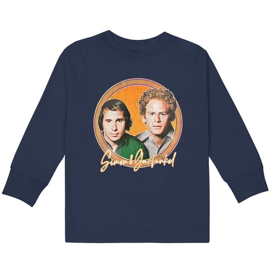Simon & Garfunkel / Retro Style Fan Design - Simon And Garfunkel -  Kids Long Sleeve T-Shirts