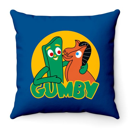 Discover Gumby and Pokey - Gumby And Pokey - Throw Pillows